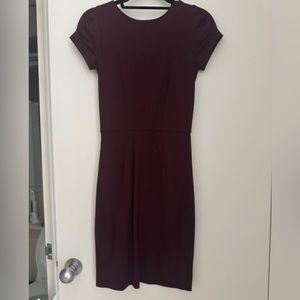 Burgundy dress